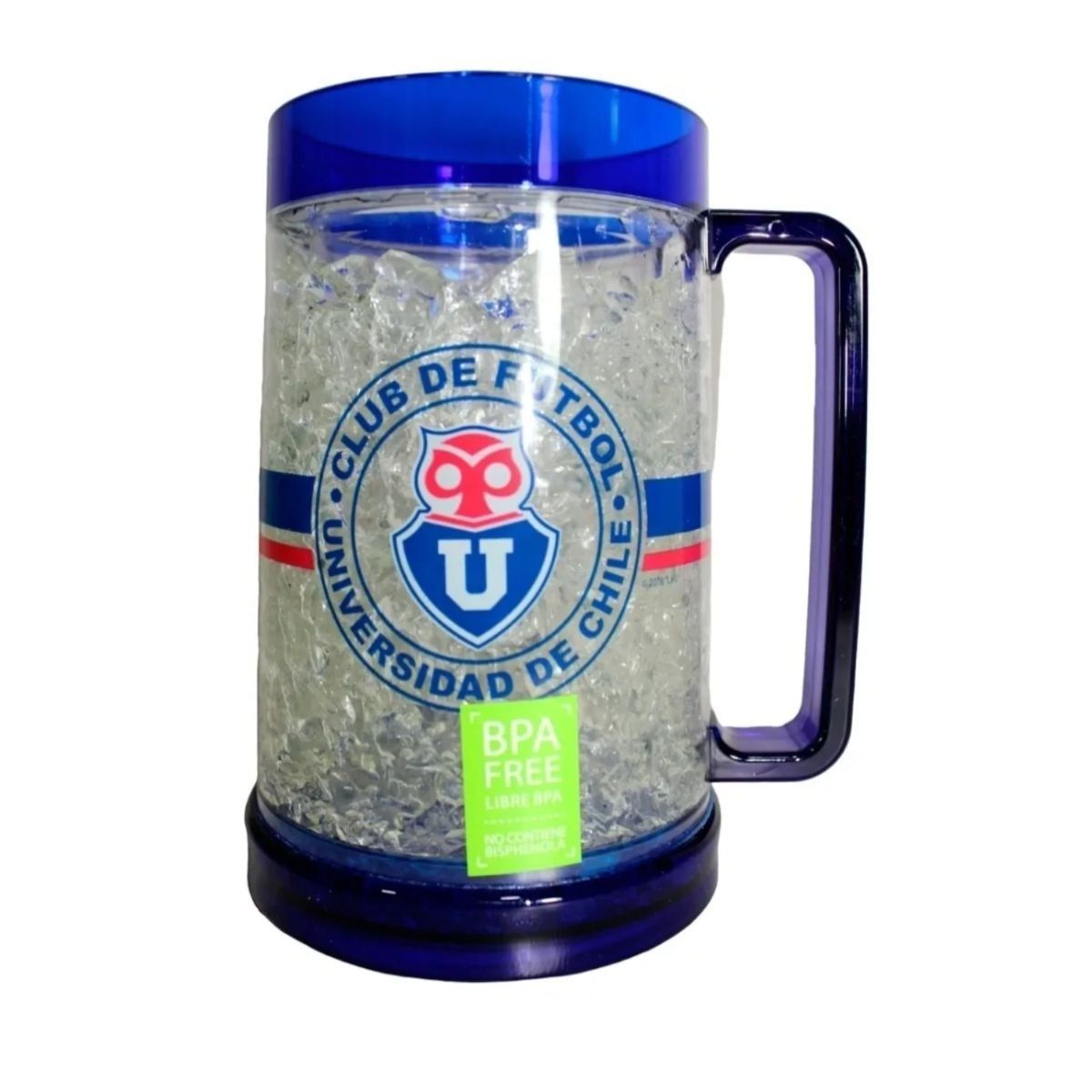U DE CHILE - Vaso Cervecero Shopero Gel para Enfriar 600ml U de Chile