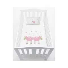 TUYO PRINT - Cubreplumón Pack and Play Ovejita Rosada