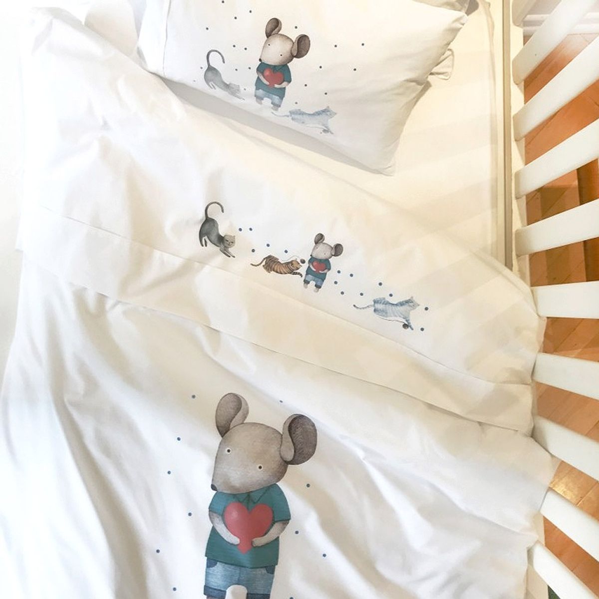 TUYO PRINT - Cubreplumón Pack and Play Ratoncito