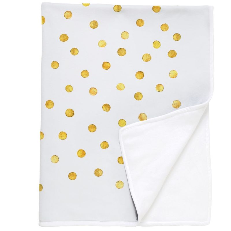 TUYO PRINT - Manta Polar Tuyo Print Puntos Oro