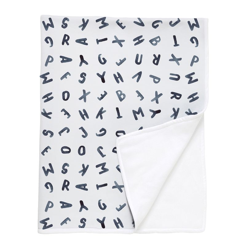 TUYO PRINT - Manta Polar Tuyo Print Letras azul