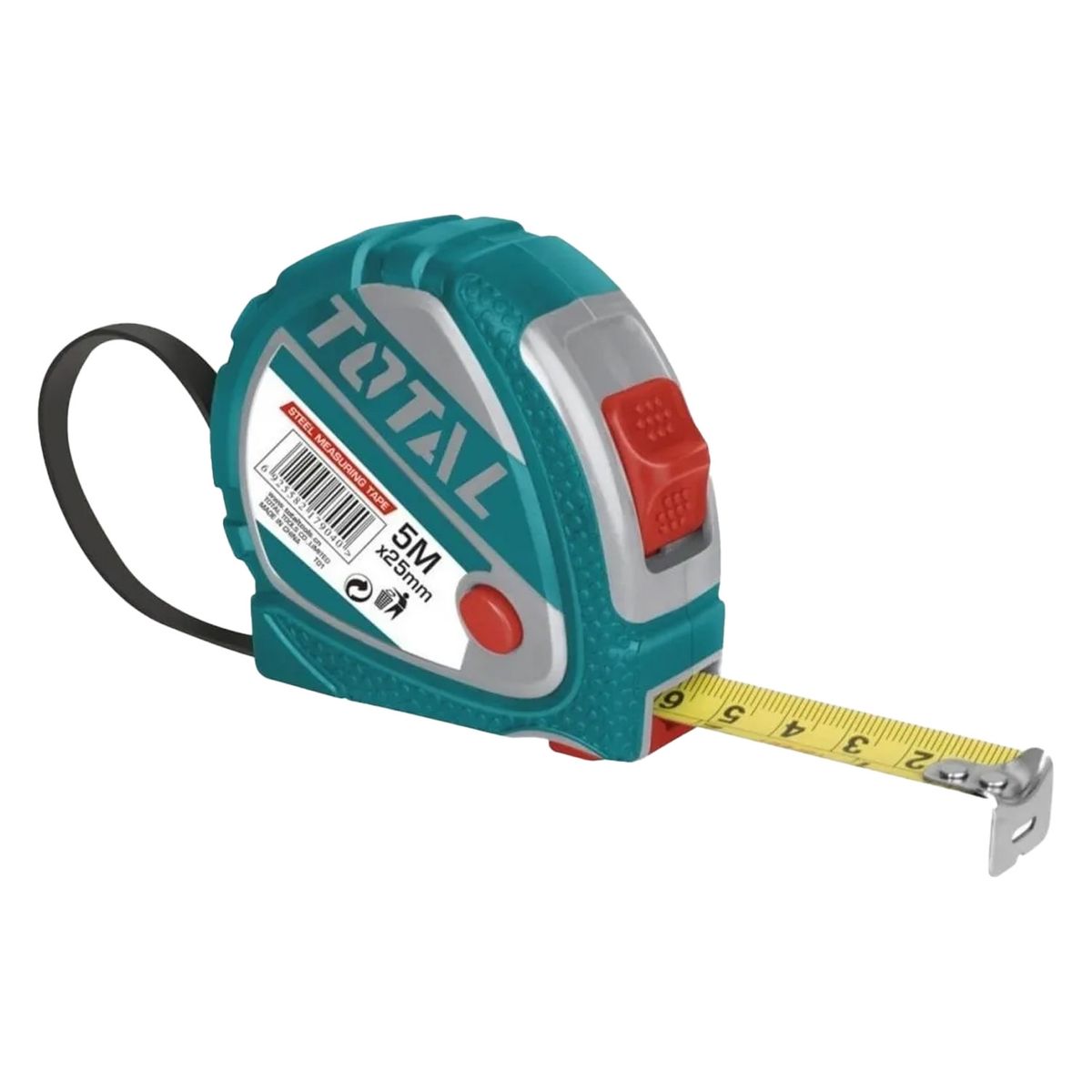 TOTAL TOOLS - Cinta Huincha De Medir Metrica De Acero 5mts