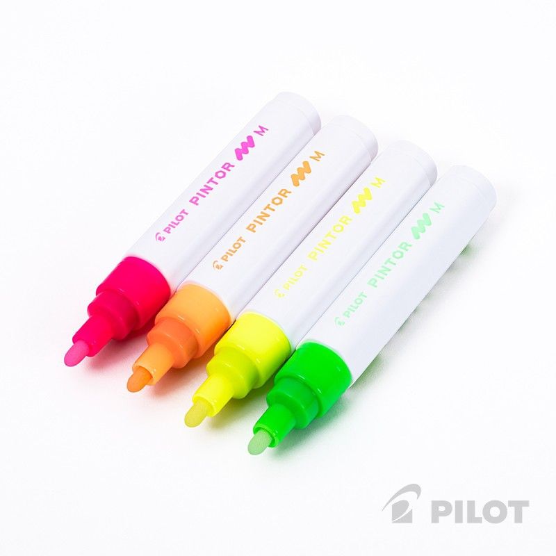 PILOT - PINTOR SET NEÓN PUNTA MEDIA