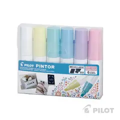 PILOT - PINTOR SET COLORES PASTELES PUNTA BISELADA