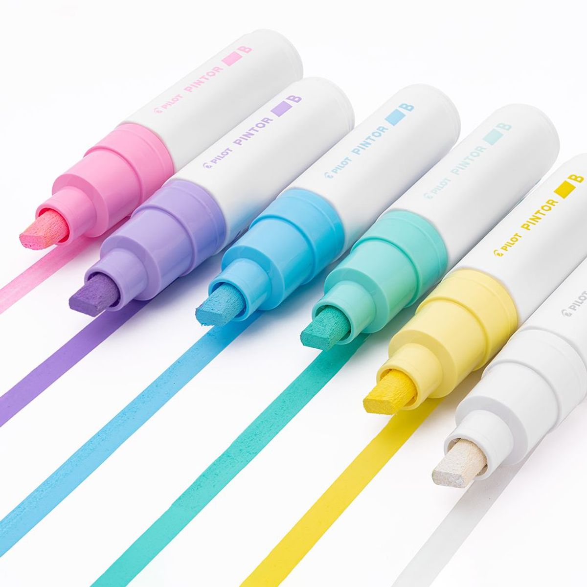 PILOT - PINTOR SET COLORES PASTELES PUNTA BISELADA