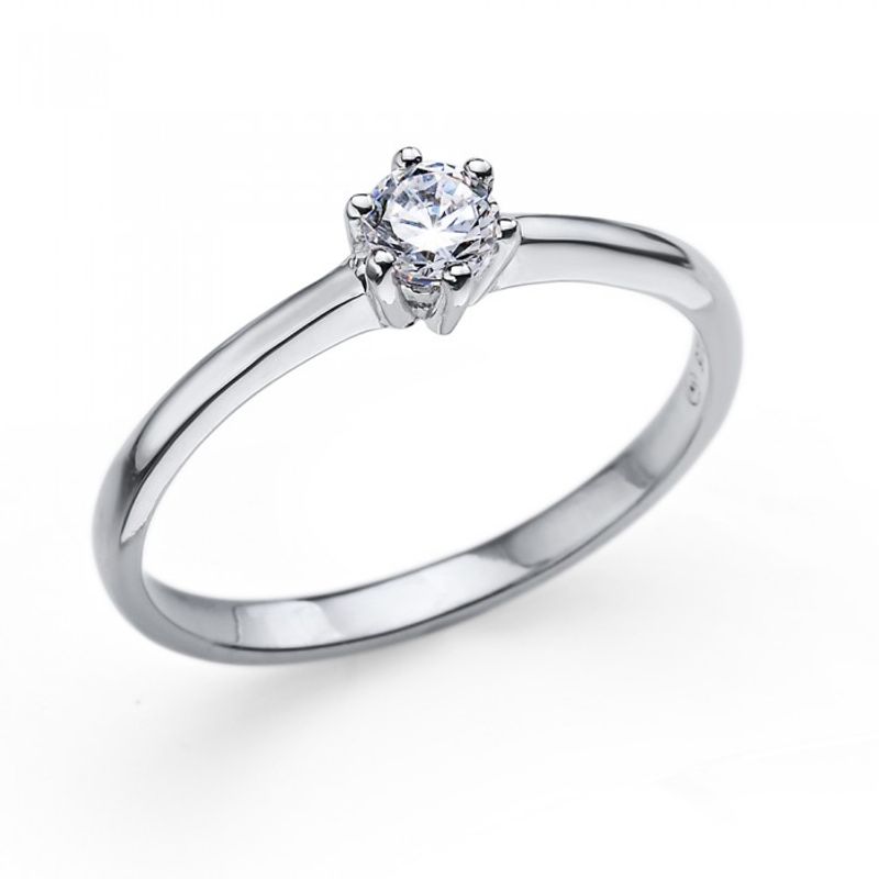 OLIVER WEBER - Anillo Brilliance S CZ WHI S