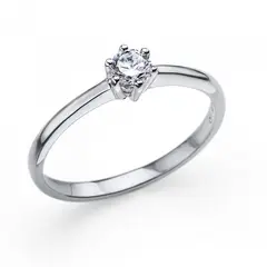 OLIVER WEBER - Anillo Brilliance S CZ WHI S