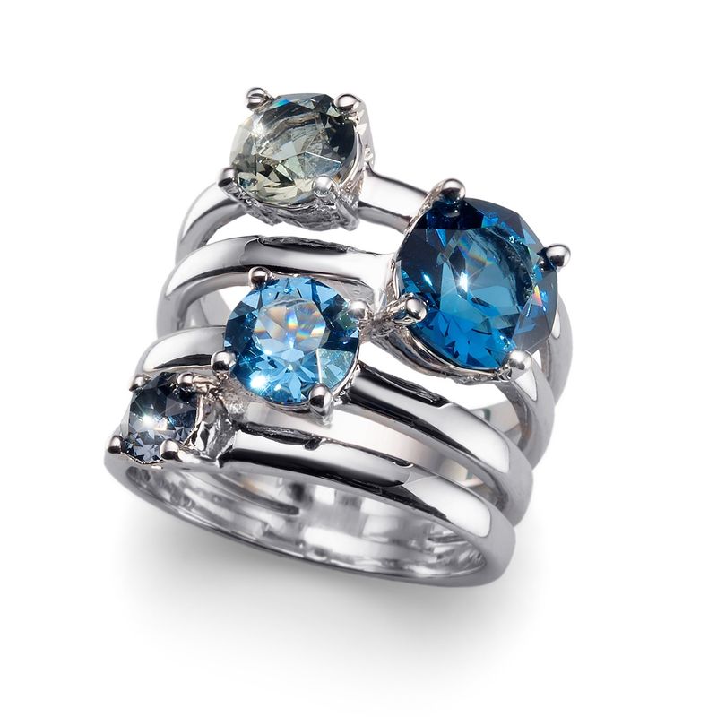OLIVER WEBER - Anillo Duo RH blue M