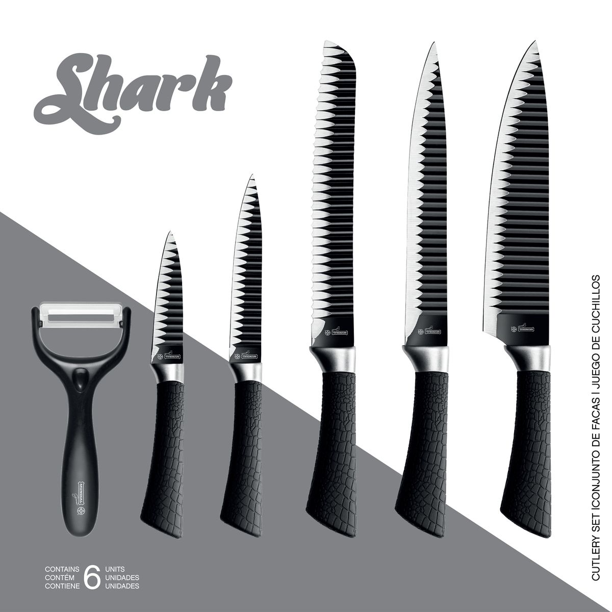 MUNDIAL - SET 6 PIEZAS LINEA SHARK