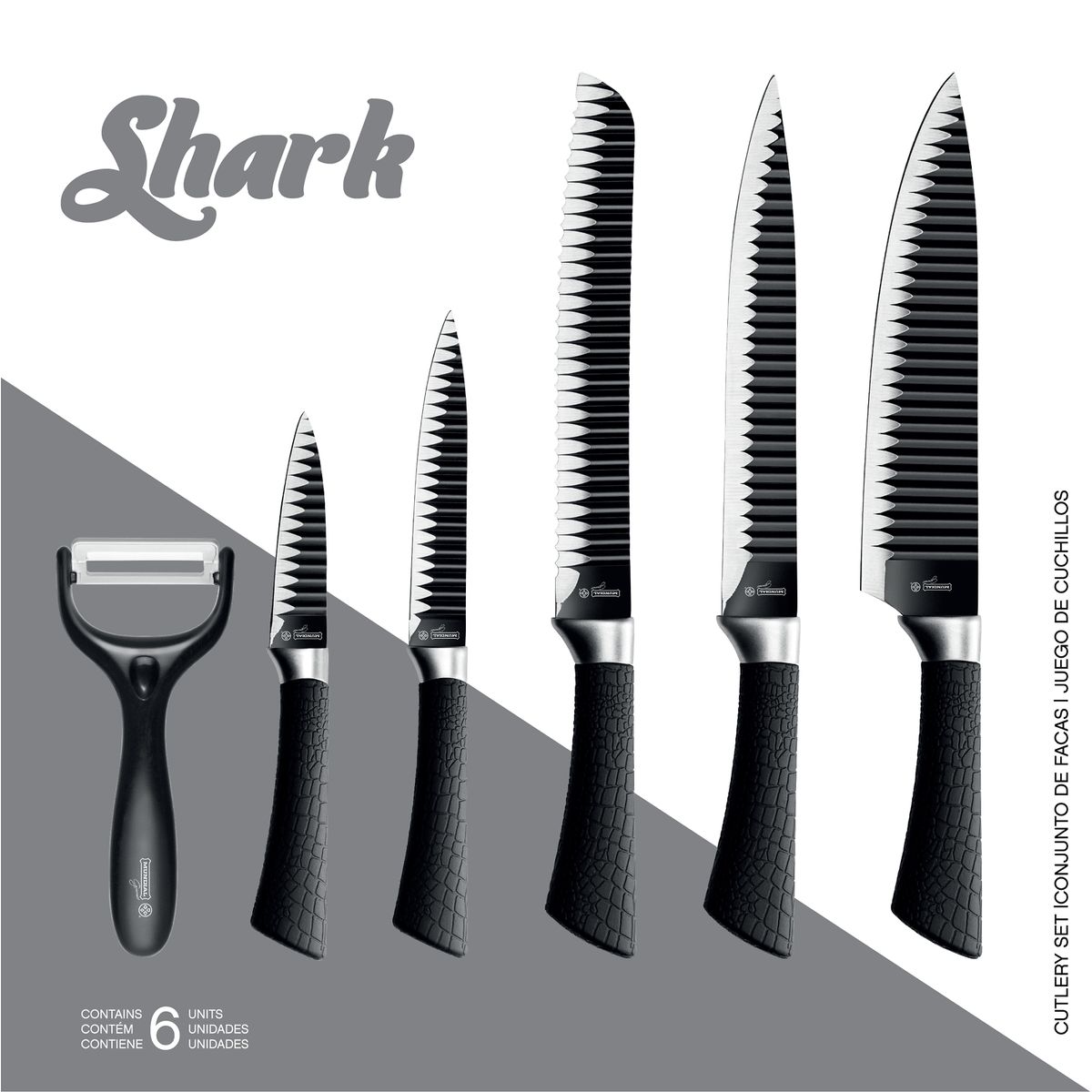 MUNDIAL - SET 6 PIEZAS LINEA SHARK