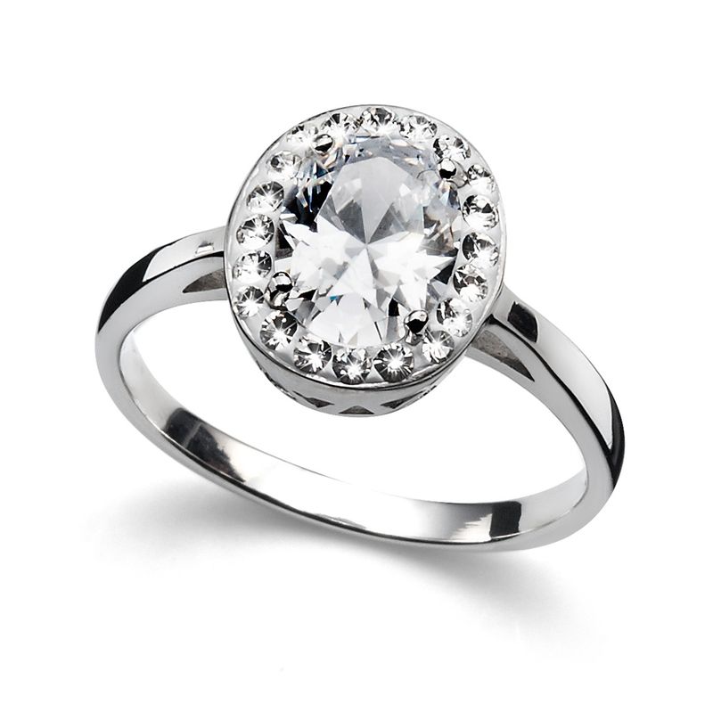 OLIVER WEBER - Anillo Pure 925AG RH CRY L