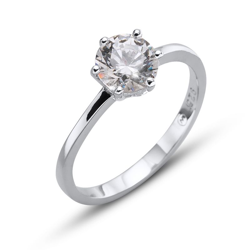 OLIVER WEBER - Anillo Brilliance large 925AG RH CRY XS