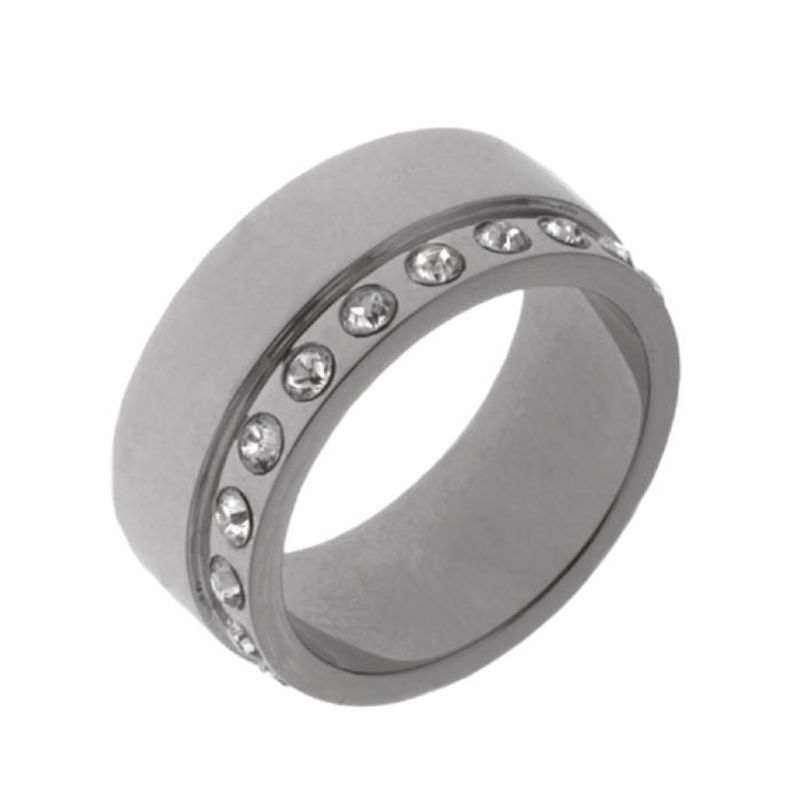 OLIVER WEBER - Anillo See Steel crystal M