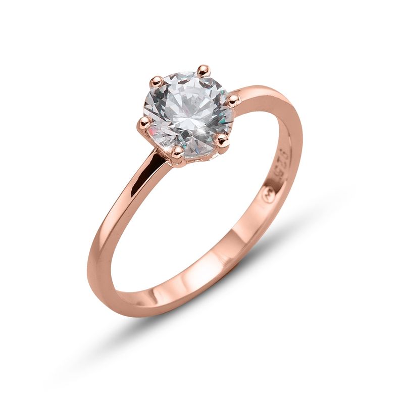 OLIVER WEBER - Anillo Brilliance large 925AG RG CRY XL