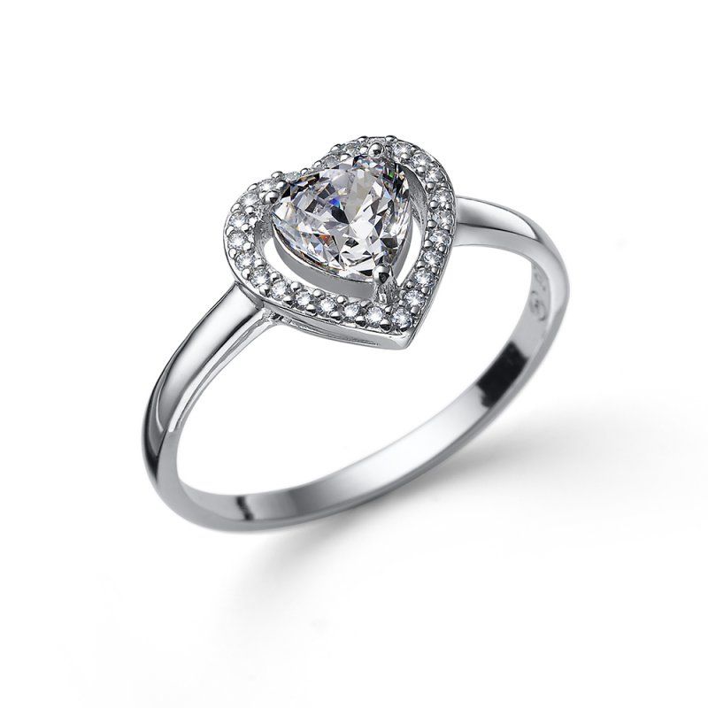 OLIVER WEBER - Anillo Forever 925AG RH CZ WHI S