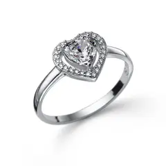 OLIVER WEBER - Anillo Forever 925AG RH CZ WHI S