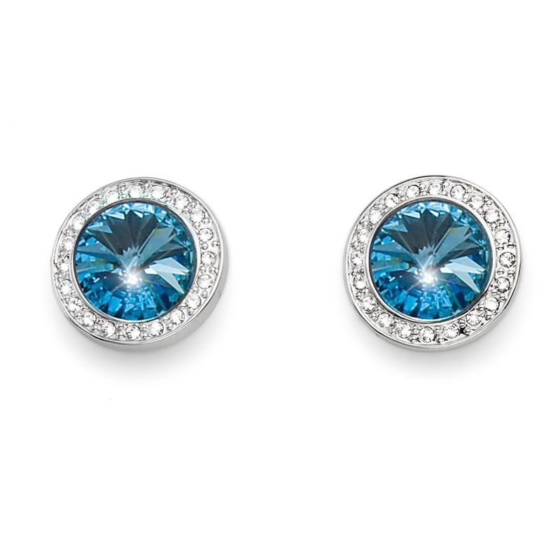 OLIVER WEBER - Pendientes Coast rodio aqua