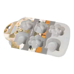 CASASUNCO - MOLDE FLORES SILICONA 6 FIGURAS
