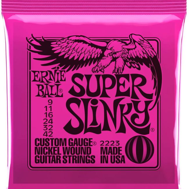 ERNIE BALL - Cuerdas para guitarra electrica Ernie Ball P02223 - Rosa