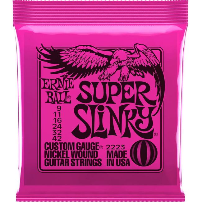 ERNIE BALL - Cuerdas para guitarra electrica Ernie Ball P02223 - Rosa