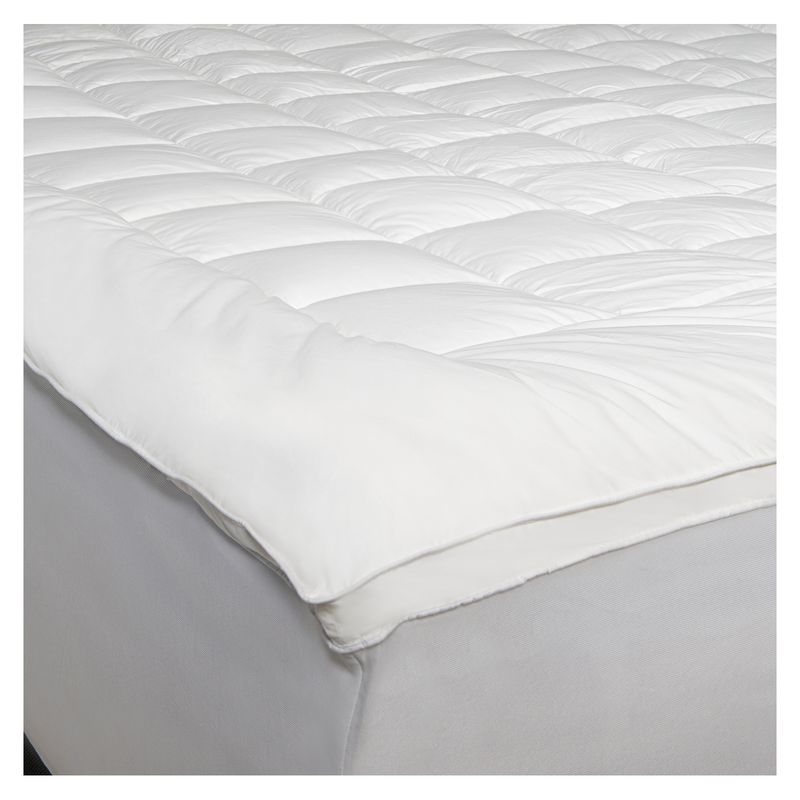 HOHOS CASA - Sobre colchón Hipoalergénico 1,5 plaza con fuelle stretch. Bed topper