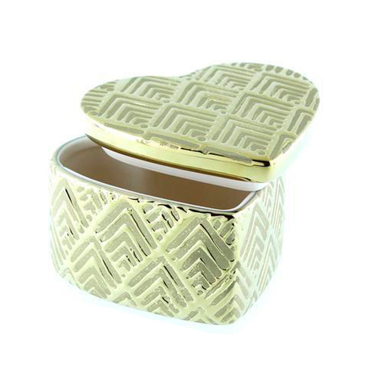 MALLORCA - Joyero Decorativo Corazon Gold con Tapa