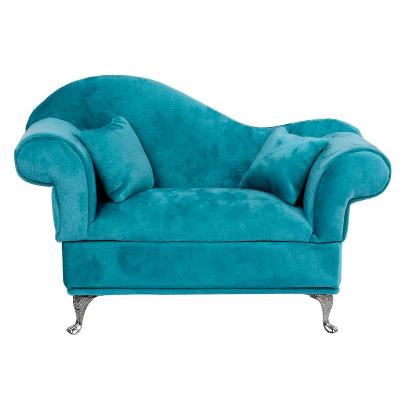 MALLORCA - Joyero Decorativo Sofá Turquesa con Tapa