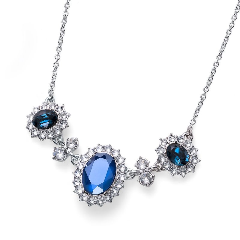 OLIVER WEBER - Collar Regal rodio blue