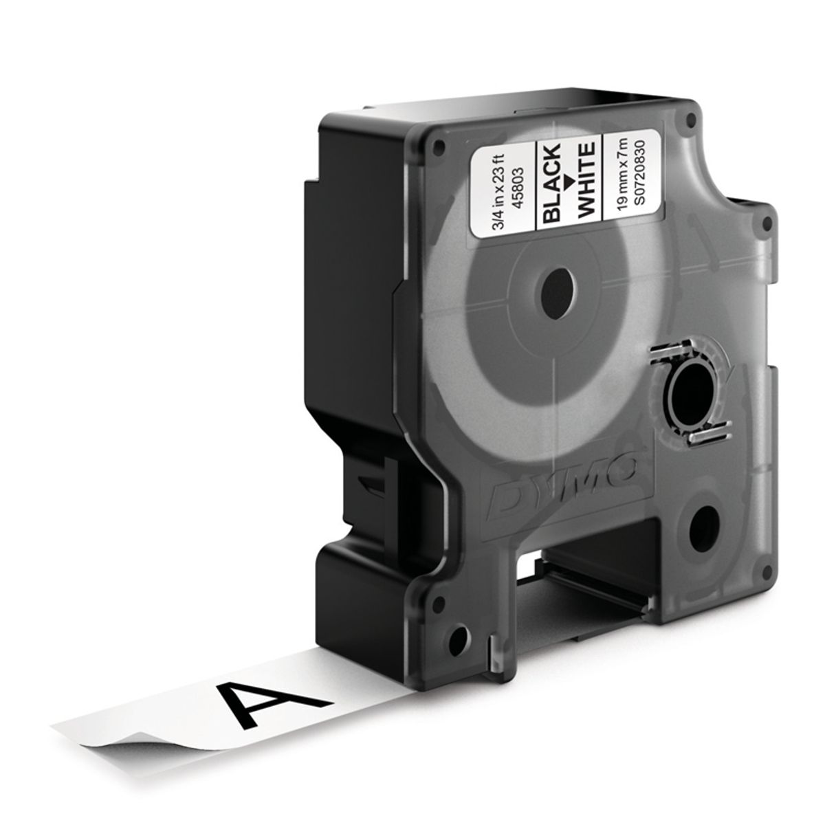 DYMO - Cinta D1 Dymo 19mmx7m Negro/Blanco