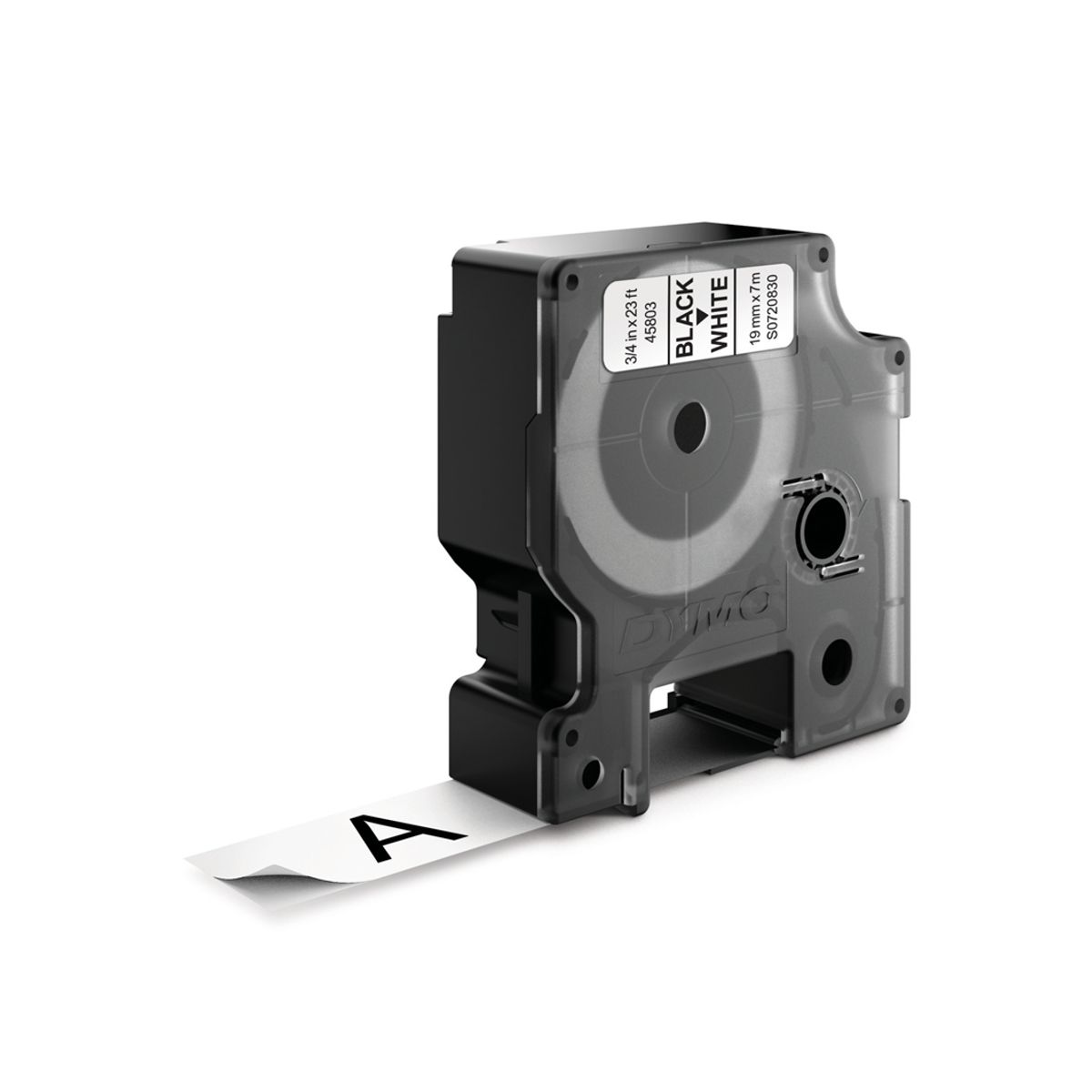 DYMO - Cinta D1 Dymo 19mmx7m Negro/Blanco