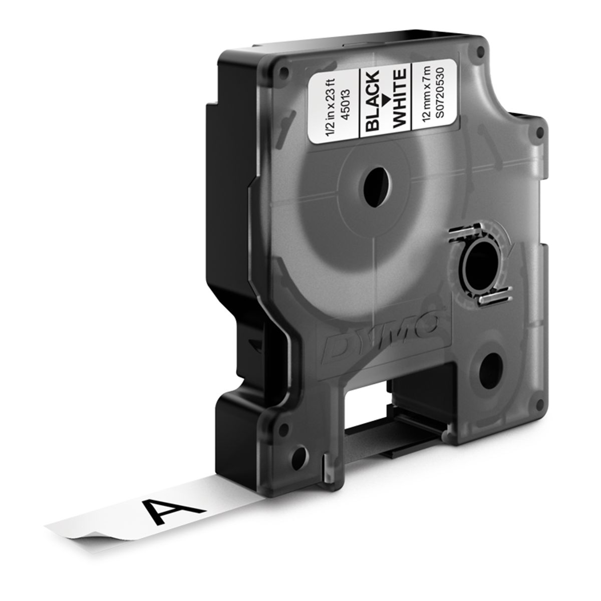 DYMO - Cinta D1 Dymo 12mmx7m Negro-Blanco