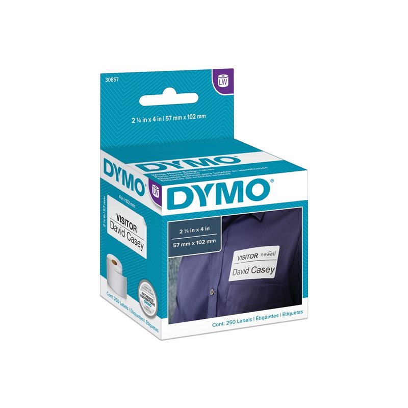 DYMO - Etiqueta para Nombres y Logos Dymo 250 Etiquetas