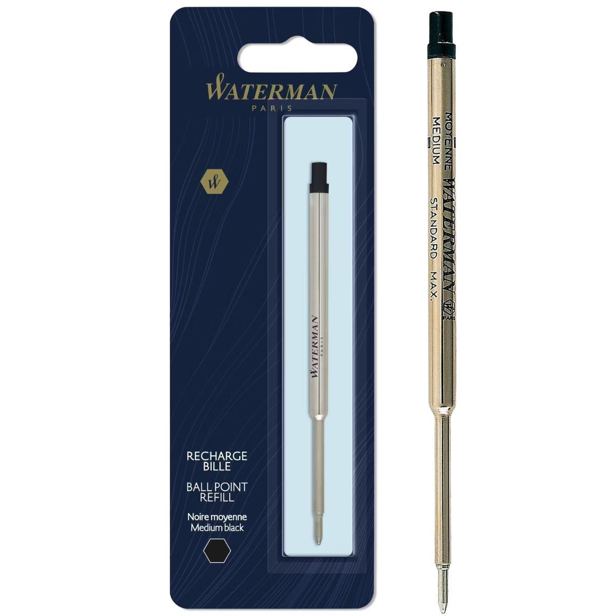 WATERMAN - Repuesto Boligrafo Waterman Punta Media Negro