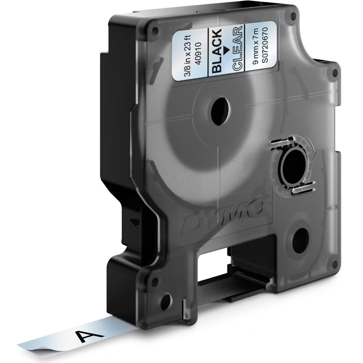 DYMO - Cinta D1 Dymo 12mmx7m Negro/Transparente