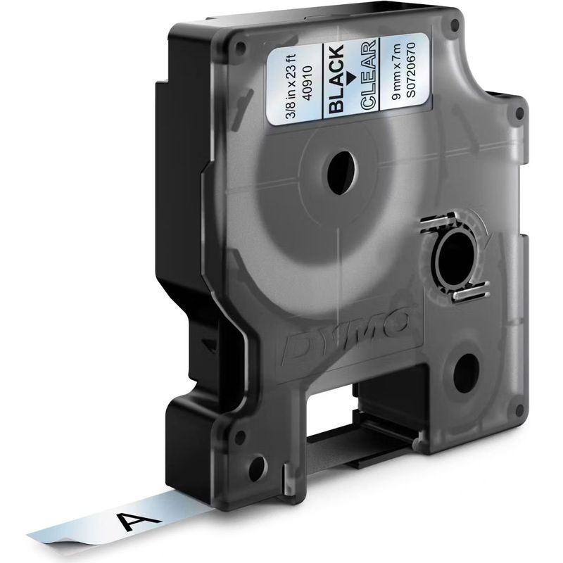 DYMO - Cinta D1 Dymo 12mmx7m Negro/Transparente