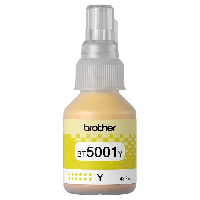 BROTHER - Tinta Botella Brother Bt5001y Amarillo 41ml 5000pag