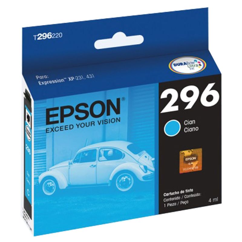 EPSON - Cartucho de Tinta Epson 296 Cyan - Azul