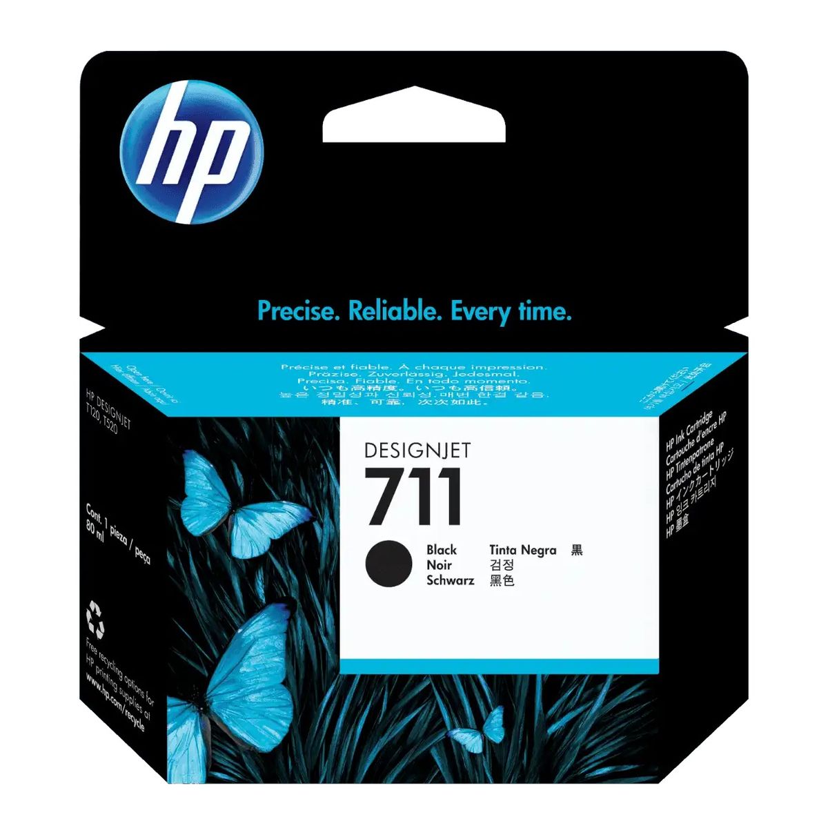 HP - Cartucho de Tinta HP 711 Negra HP