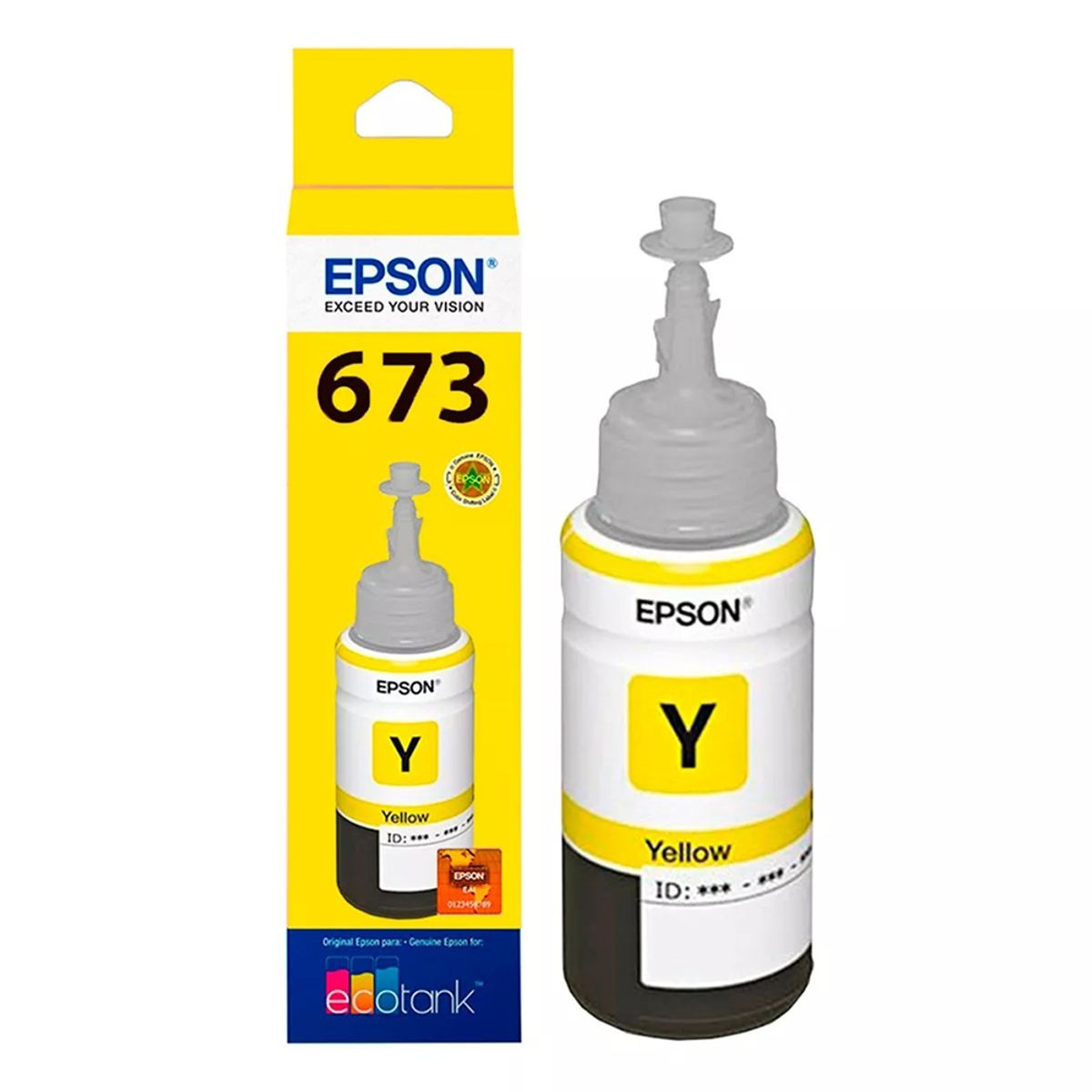 EPSON - Tinta Botella Epson T673 Ecotank 70ml Amarilla EPSON