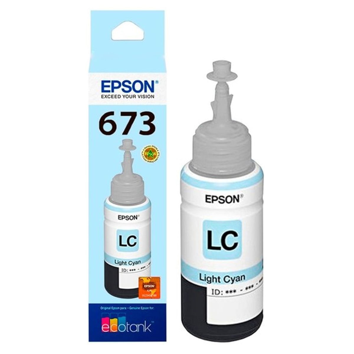 EPSON - Tinta Botella Epson T673 Ecotank 70ml Cyan Claro EPSON
