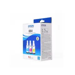 EPSON - Tinta 664 Pack 3 Colores Cian Magenta Amarillo