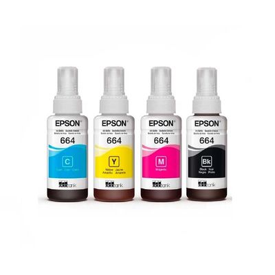 Imagen 2 del producto Tinta 664 Pack 4 Colores Negro Cian Magenta Amarillo