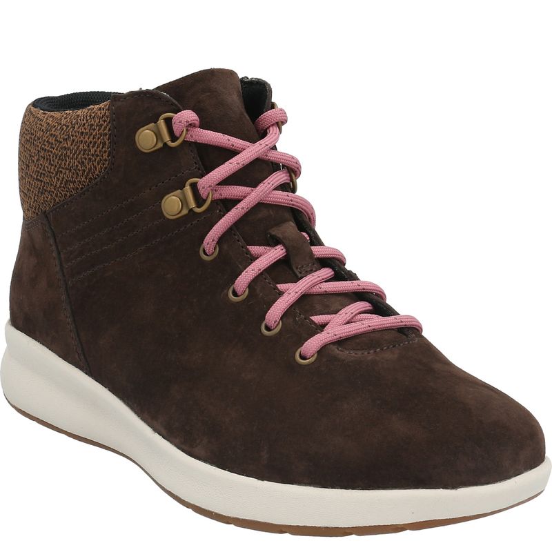 HUSH PUPPIES - Zapatilla Cuero Mujer Spinal Lace B Choco HUSH PUPPIES
