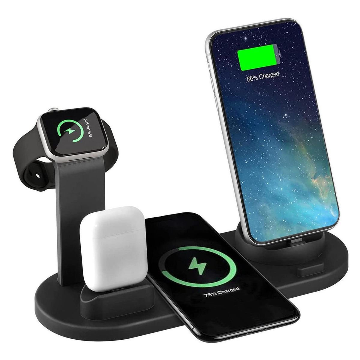 IMPORTCLICK - Base Estación Carga Rápida Iphone Inalámbrico 4 en 1