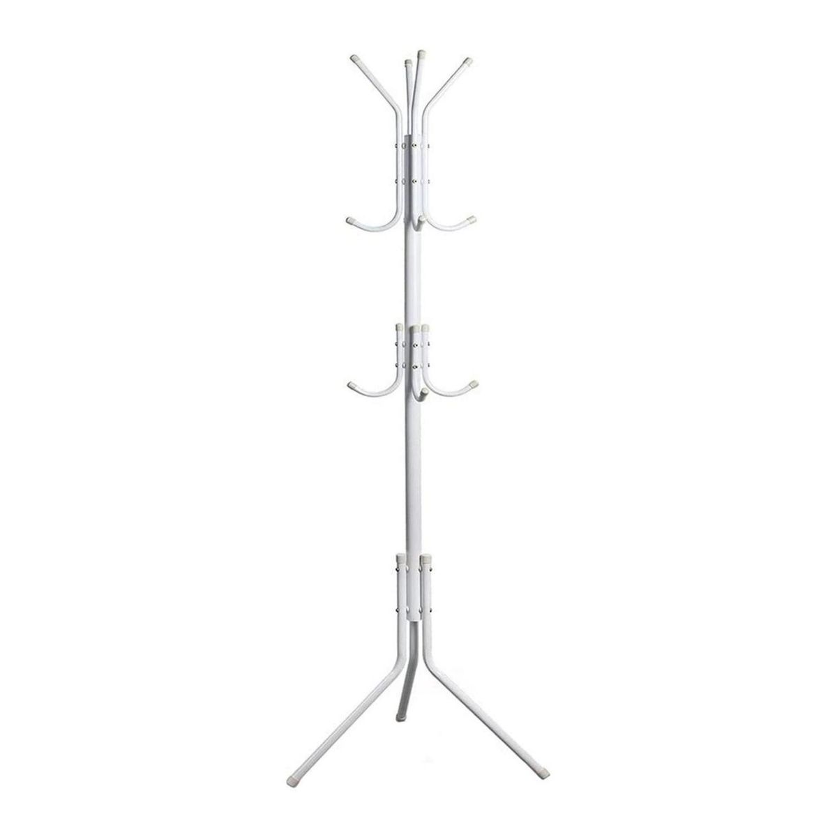 IMPORTCLICK - Colgador Perchero Metálico Trípode Blanco 165cm x 42cm