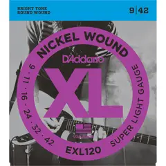 DADDARIO - Cuerdas Guitarra Electrica D'Addaro EXL120 Super Light XL Nickel Wound - Multicolor
