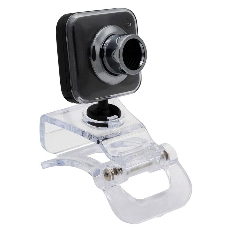 OEM - Webcam Usb Con Micrófono y Anclaje Universal VGA 480p X28 - Negro