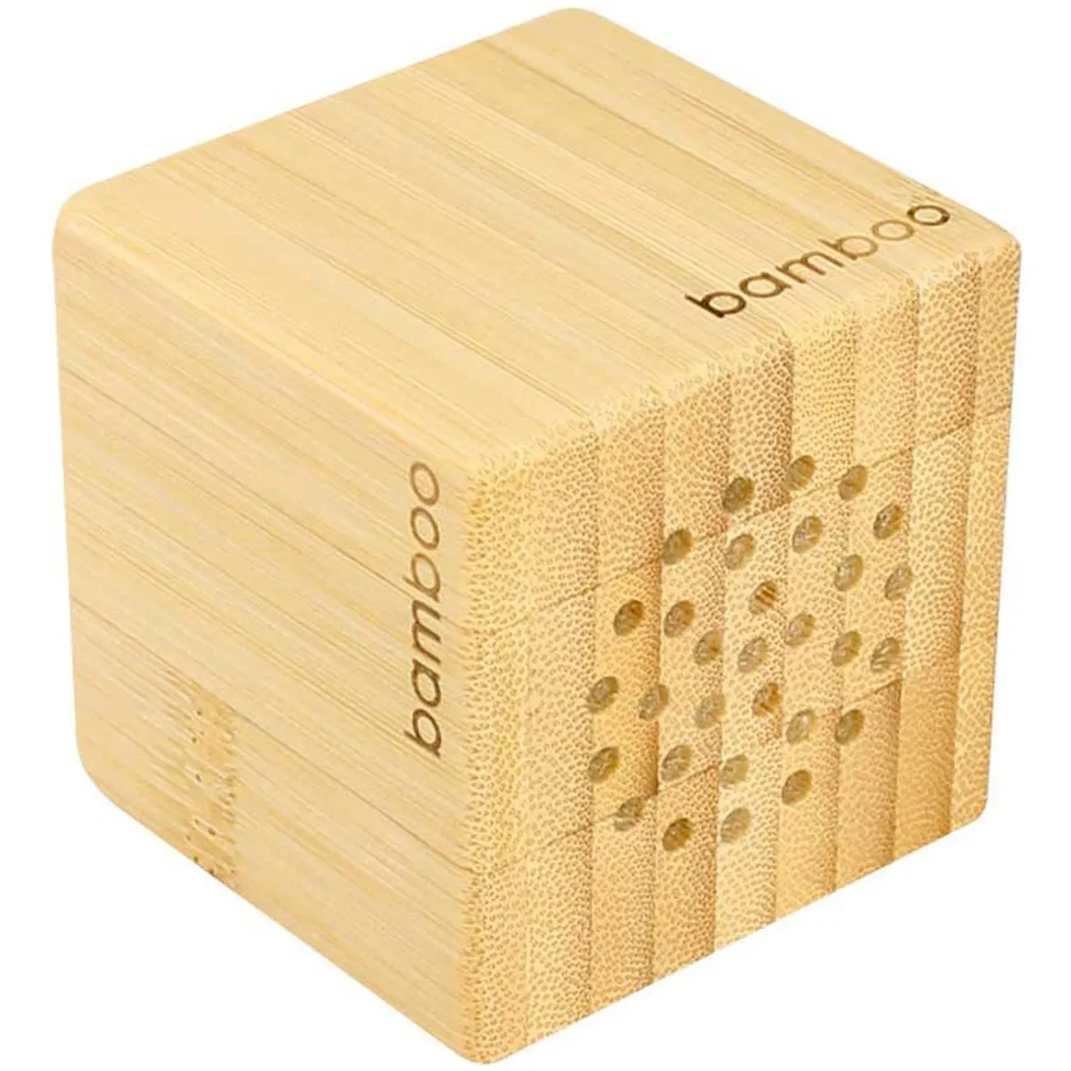 IMPORTCLICK - Parlante Bambú Con USB y Jack 3.5 MM Ecológico