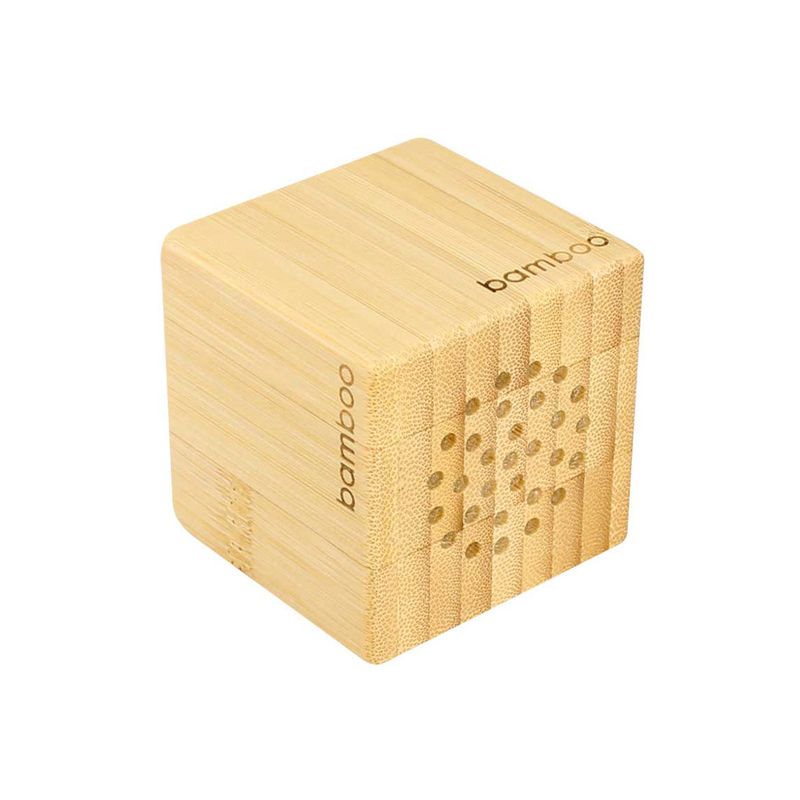 IMPORTCLICK - Parlante Bambú Con USB y Jack 3.5 MM Ecológico