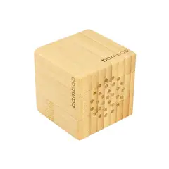 IMPORTCLICK - Parlante Bambú Con USB y Jack 3.5 MM Ecológico